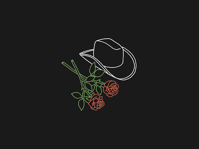 Roses and Hat amor colors design flower green hat love lover mexico red roses sombrero vaquero