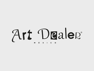 Art Dealer Logotype art arte branding ciudad juarez dealer design elegant font fonts gallery illustration logo logotype mexico tipografia type typo typography