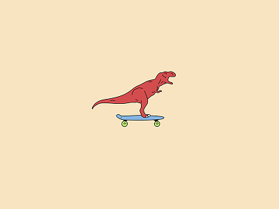 Dinosaur on a Pennyboard