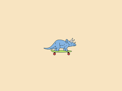 Dinosaur on a Pennyboard blue colors dino dinos dinosaur penny board pennyboard skate skateboard skateboards skater skating