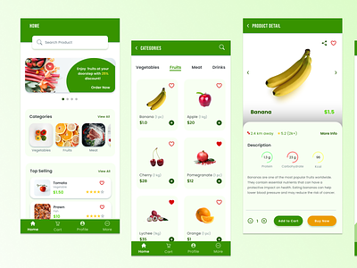 Grocer Application app app design design figma food food app graphic design grocery app illustration interaction mobile app mobile design prototype ui ui design uiux ux ux design