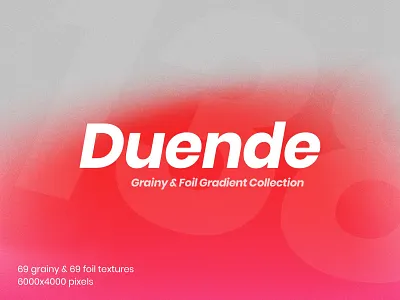 DUENDE: Grainy & Foil Gradients abstract background blurry branding design foil foil texture gradient gradient mesh grain gradient graphic design noise noise textures retro social media texture vector vibrant gradient website