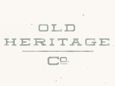 Old Heritage Co. Logo branding logo watercolor type