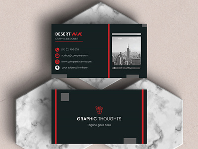 Business Card adobe illustrator adobe indesign adobe photoshop black business card classy corporate creative custom design elegant illustration logo luxury minimal outstanding professional red simple unique