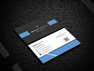 Business Card adobe illustrator adobe indesign adobe photoshop black business card classy corporate design illustration logo official