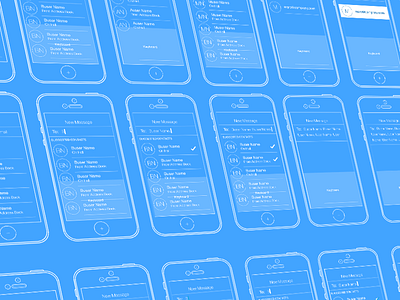 Compose Message Wireframes