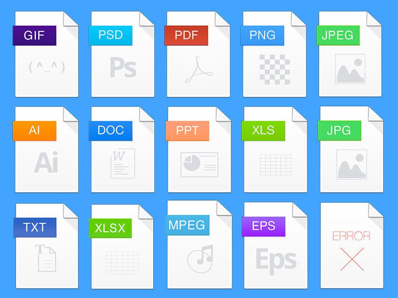 Attachment Icons by Marc Reisen for Hall on Dribbble