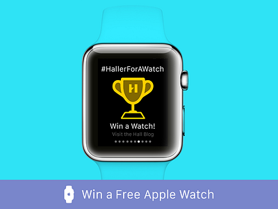 Win An Apple Watch from Hall apple design ui ux watch win