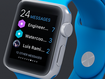 Just a Glance app apple chat design glance ui ux watch