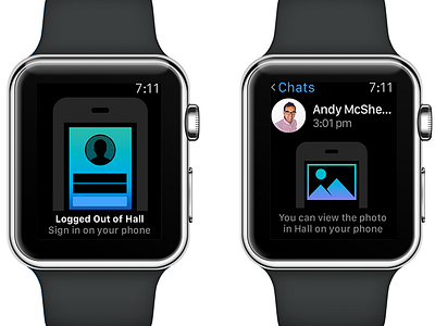 Empty States apple chat design simple ui ux watch