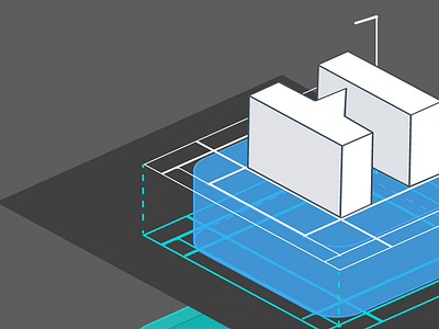 The Stack architecture illustration perspective stack