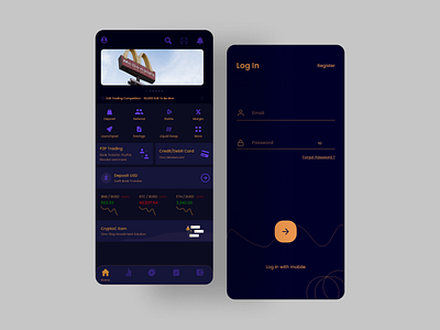 CryptoC App UI Design