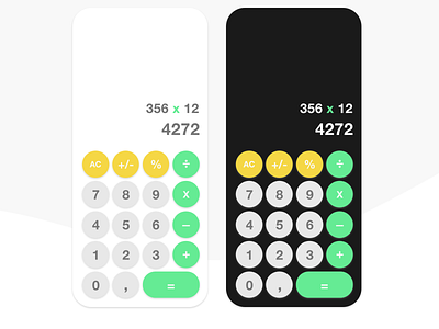 Daily UI - Day 4 : calculator app dailyui design graphic design mobile ui
