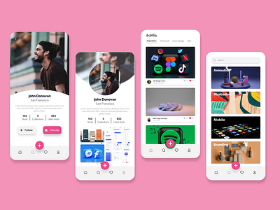 Dribble app - Design concept