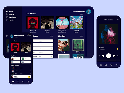 Daily UI 009 - Music Player app dailyui design graphic design mobile musicapp ui webapp webdesign