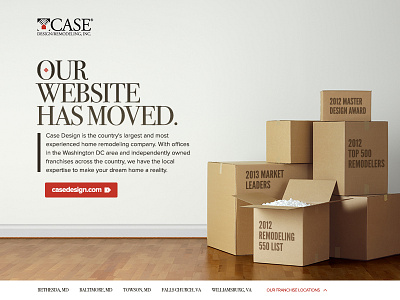 Case Splash landing page splash page web web design