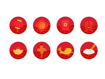 Spring Festival Icon festival icon ui 向量 设计