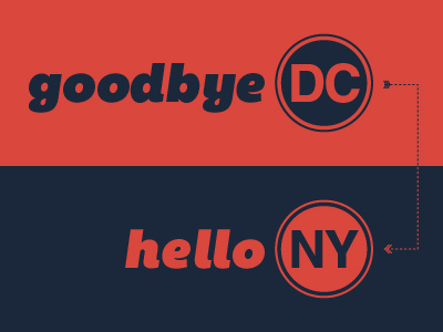 Goodbye DC, Hello NY bemio dc goodbye hello helvetica new york city ny washington dc
