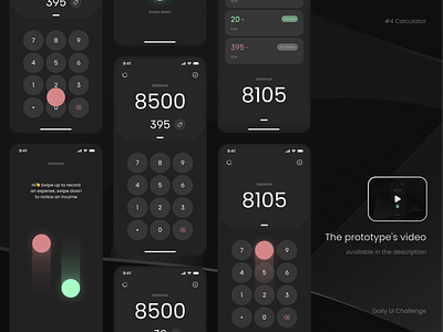 Daily UI #4 Calculator animation budget calculator daily ui daily ui 4 dailyui finance financial mobile app ui