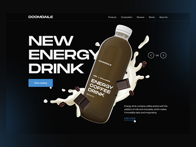 DoomDaile | Landing Page 3d branding brend design graphic design landing logo site ui ux web web design web site