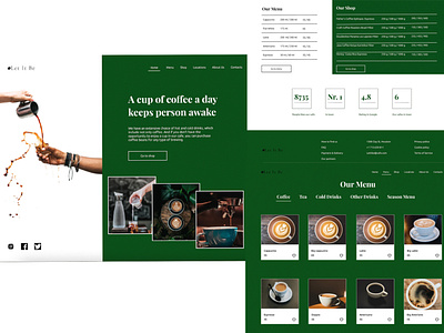 Coffee Shop Website coffee coffeeshop design ui ux web design website