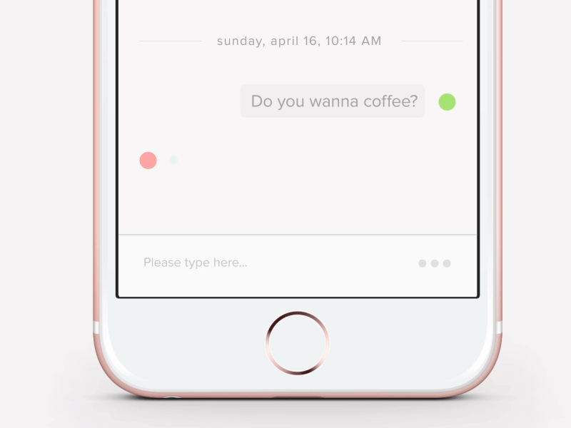 Typing animation interaction ios iphone messaging typing ui ux