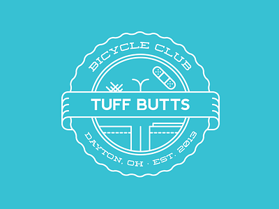 Tuff Butts bicycle bike butt club crest logo