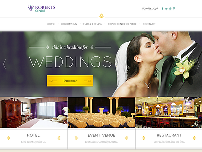 Hotel Site - Final center conference hotel site website wedding