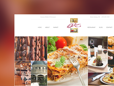 Restaurant Site Shot deli italian market restaurant website