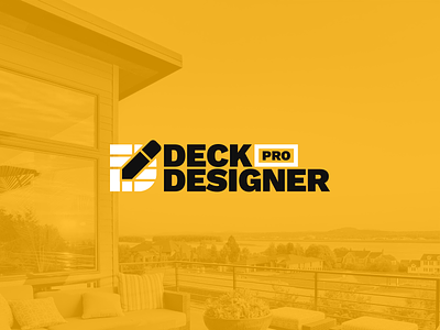 Deck Designer Pro Logo 3d app ar brand branding construction deck decking design designer home home improvement logo tools vector vr