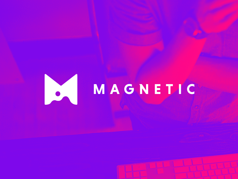 Magnetic Mobile Logo Concept 1 agency app branding concept developer logo magnetic mobile