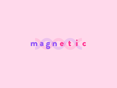Another Magnetic Logo agency app branding concept developer logo magnetic mobile