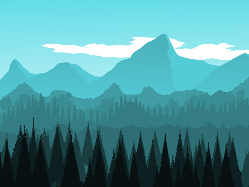 Mountains by Sheharyar Saeed on Dribbble