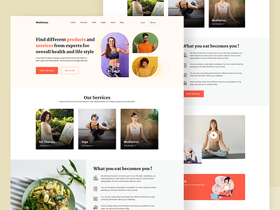 Landing Page for a Yoga & Meditation