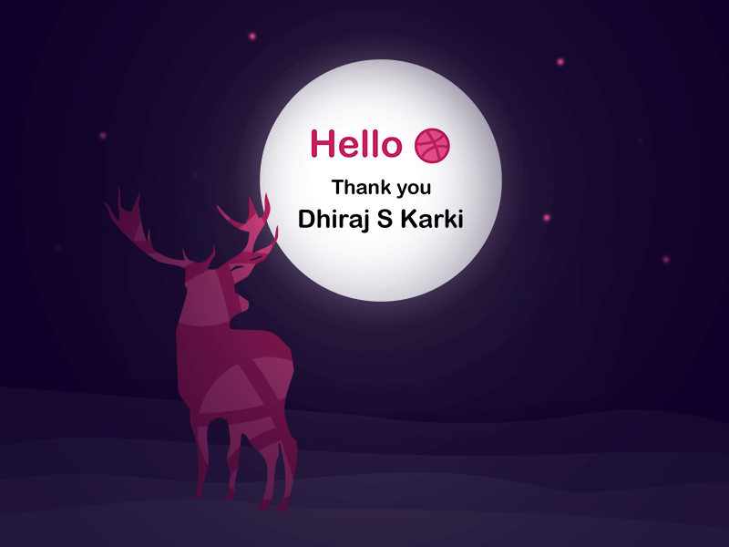 Hello Dribbble design dribbble hello icon illustration invite pink thank you thanks typography ui