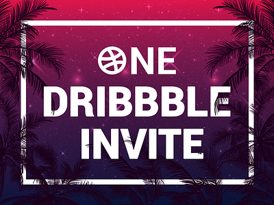 One Dribbble Invite