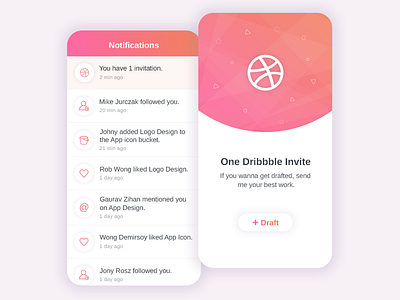 One Dribbble Invite