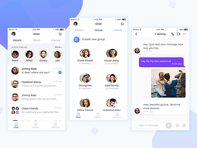 Group Chat Designs Themes Templates And Downloadable Graphic Elements On Dribbble
