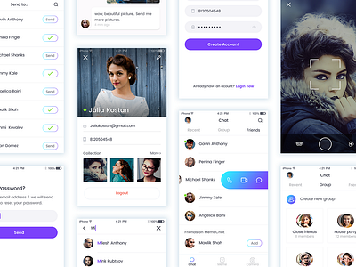 Chatting App by Kavita Khati on Dribbble