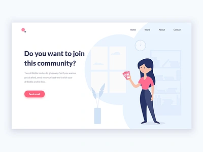 2 Dribbble Invites draft dribbble dribbbleinvite giveaway graphic homepage illustration invitation invite landingpage minimal newplayer tickets ui women fashion