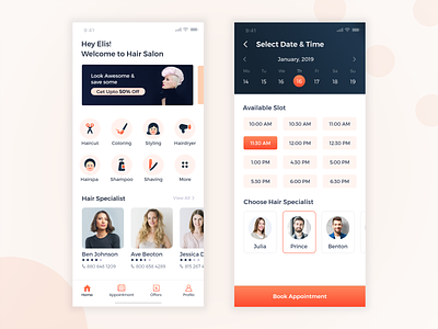 Hair Salon - Mobile Application
