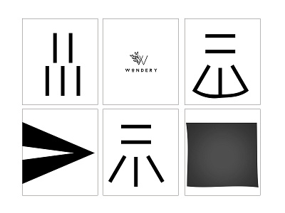 W o N D E R Y Logo graphic design illustration logo vector