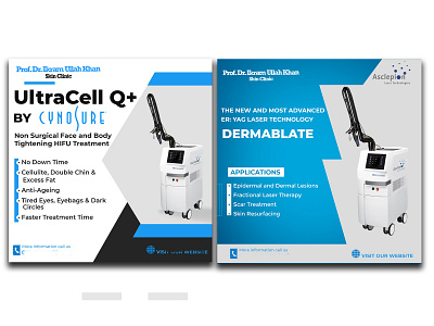 UlraCall & Dermablate design graphic design typography