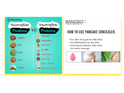 Incomplete Proreins & Pancake Concealer design graphic design typography