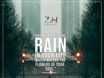 Rain Day graphic design illustration typography