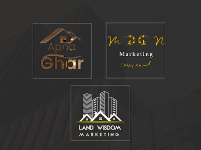 Marketing Page Logos branding design graphic design typography