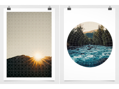 Photographic Overlays circles digital effects grid landscape overlay patterns photographic prints radial resources vectors