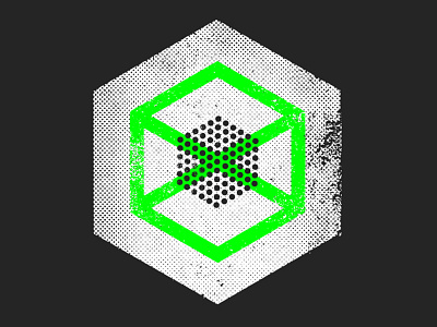 Hexagonal Textures craft digital dots fluorescent geometric grid halftones hexagons ink print resources screen vector