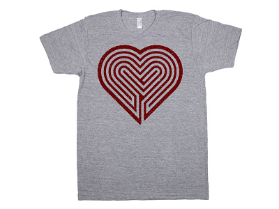 Labyrinth Heart T-Shirt art craft digital heart labyrinth print promotion resources screen t shirt vector