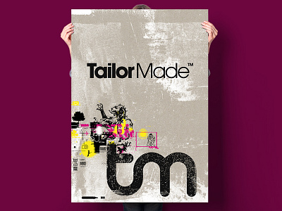 Tailor Made art cards craft custom illustrations made poster promotion tailor textures
